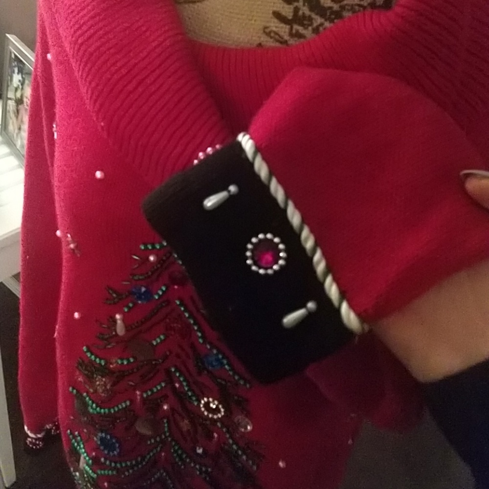 Vintage Ugly Christmas Sweater Tunic XL - Picture 3 of 5